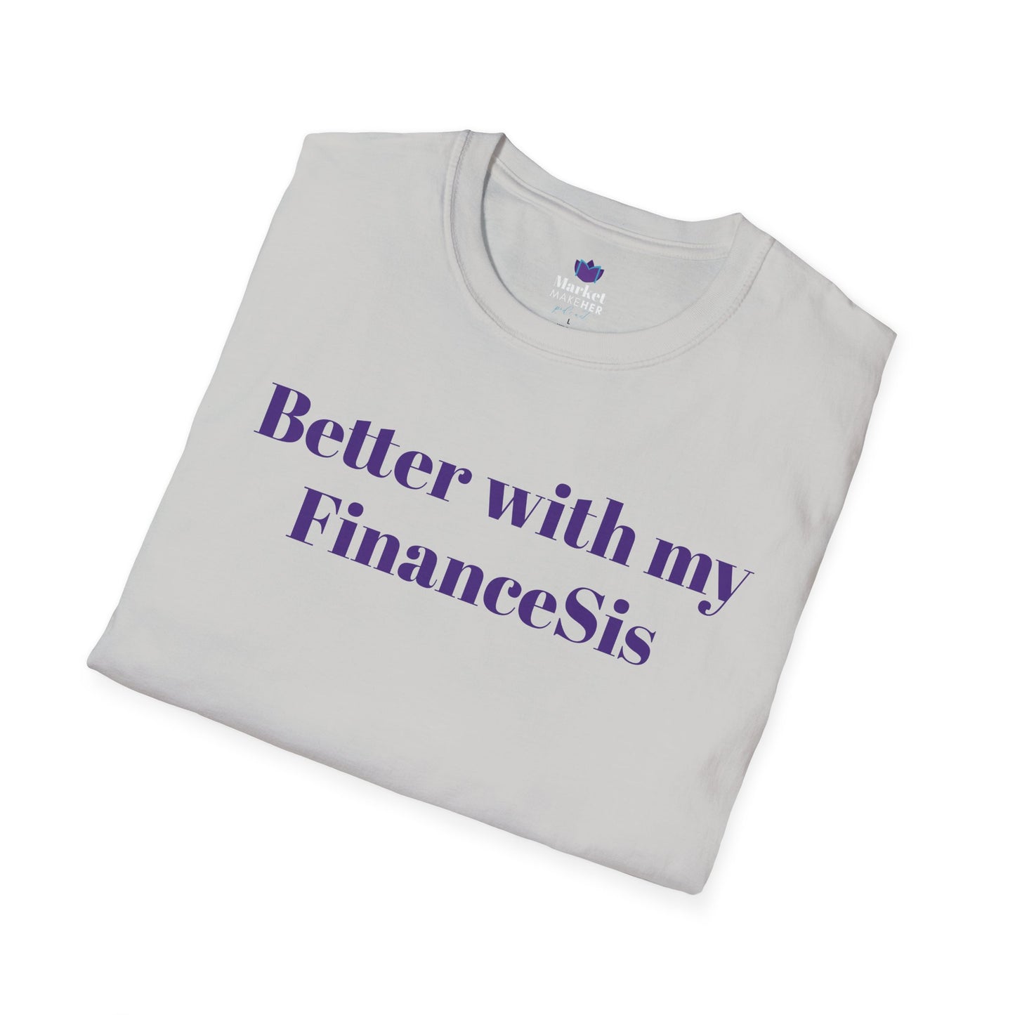 Logo Unisex T-Shirt for Market MakeHER Podcast Fans, Brand Merch, Finance Apparel, Market MakeHer Tee