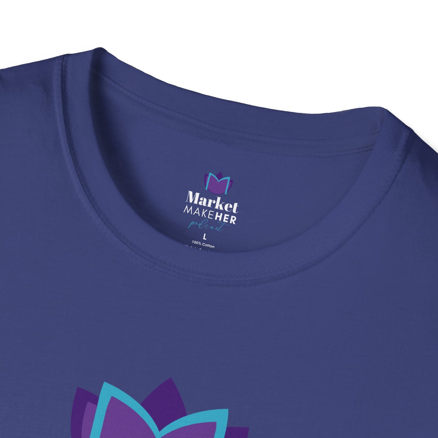 Logo Unisex T-Shirt for Market MakeHER Podcast Fans, Brand Merch, Finance Apparel, Market MakeHer Tee