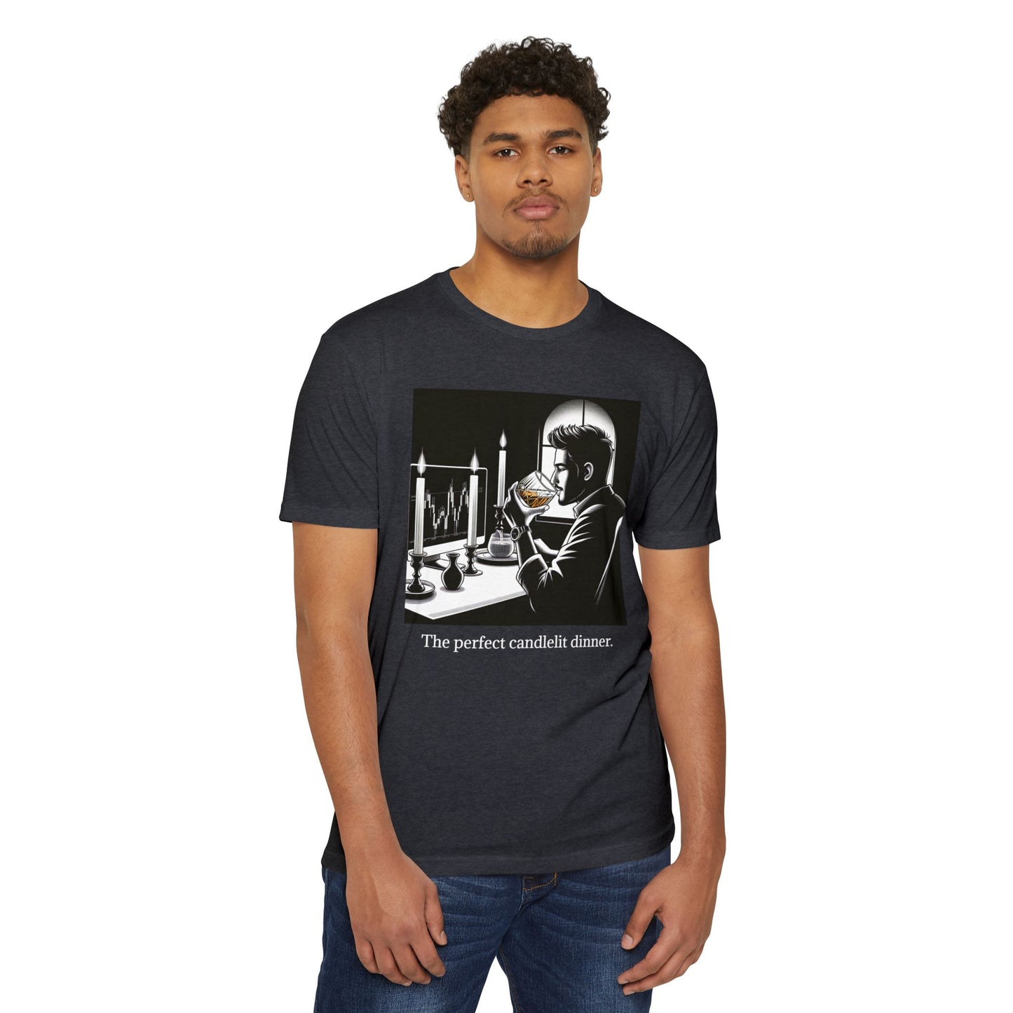"The Perfect Candlelit Dinner" Men's Version T-Shirt