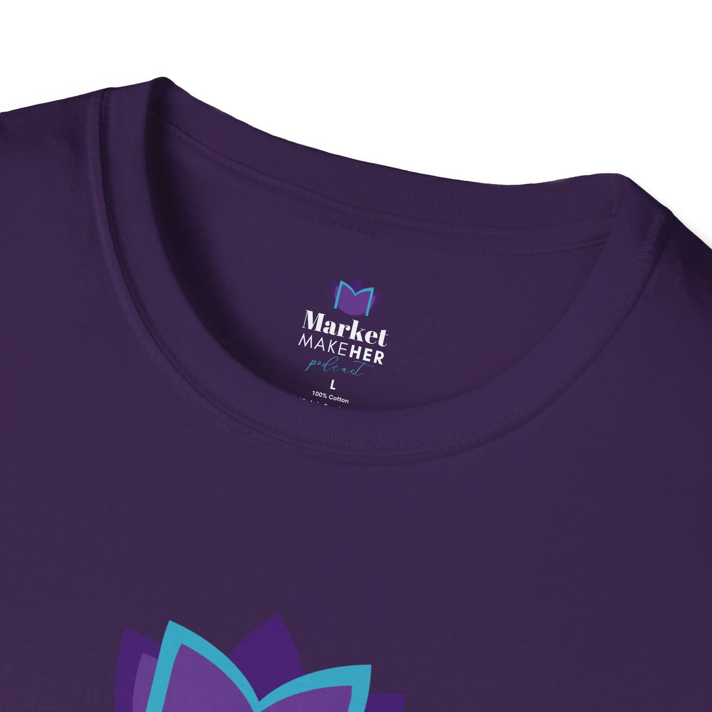 Logo Unisex T-Shirt for Market MakeHER Podcast Fans, Brand Merch, Finance Apparel, Market MakeHer Tee