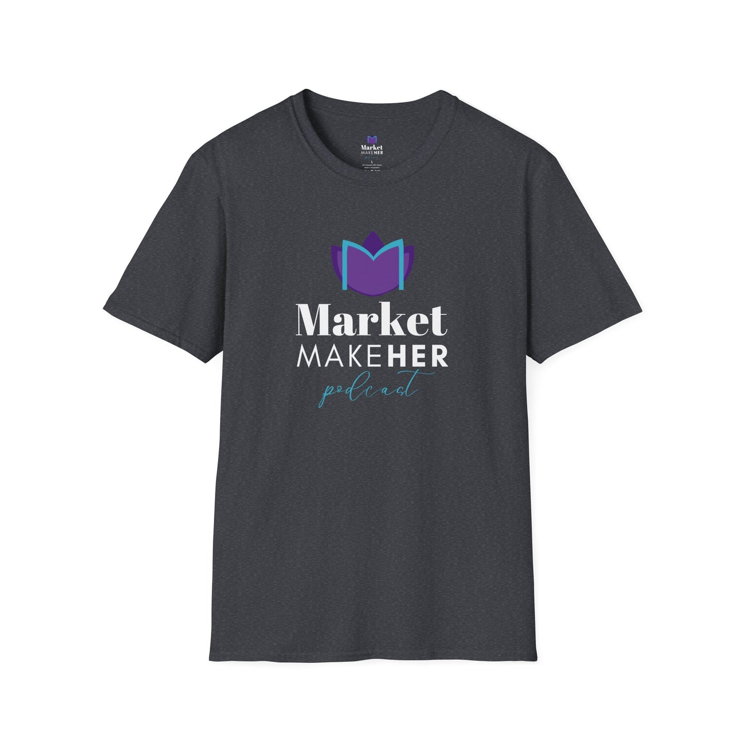 Logo Unisex T-Shirt for Market MakeHER Podcast Fans, Brand Merch, Finance Apparel, Market MakeHer Tee