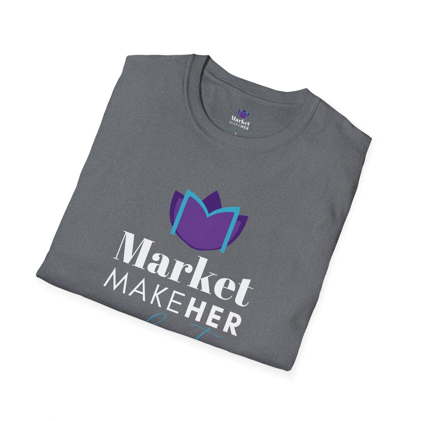 Logo Unisex T-Shirt for Market MakeHER Podcast Fans, Brand Merch, Finance Apparel, Market MakeHer Tee
