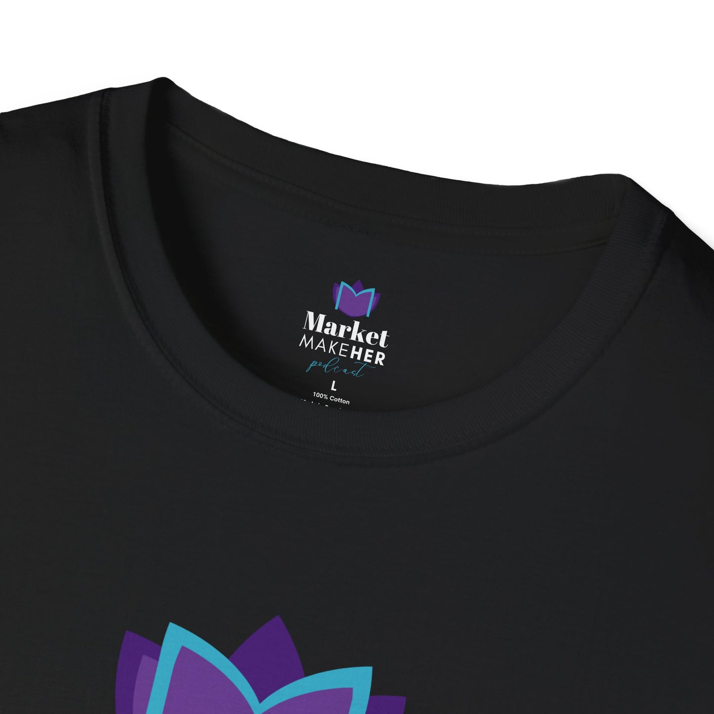 Logo Unisex T-Shirt for Market MakeHER Podcast Fans, Brand Merch, Finance Apparel, Market MakeHer Tee