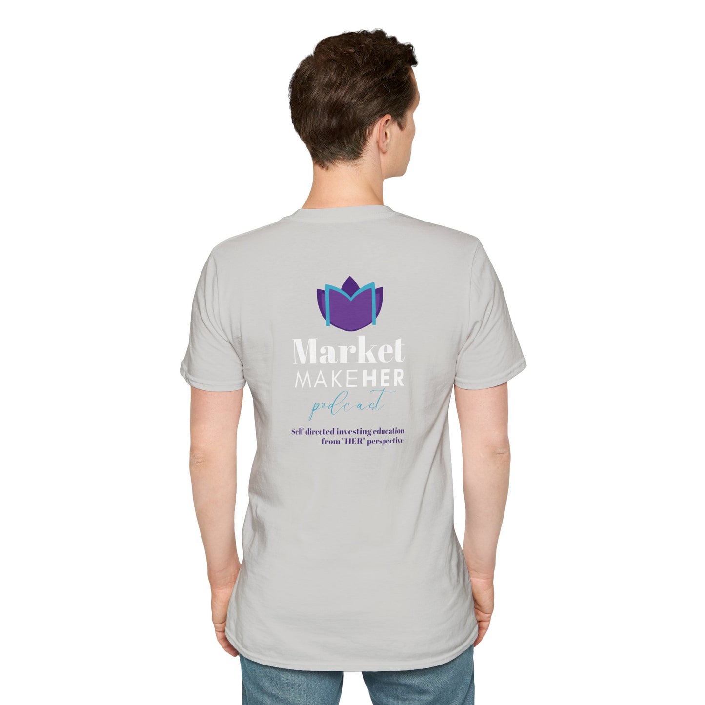 Logo Unisex T-Shirt for Market MakeHER Podcast Fans, Brand Merch, Finance Apparel, Market MakeHer Tee