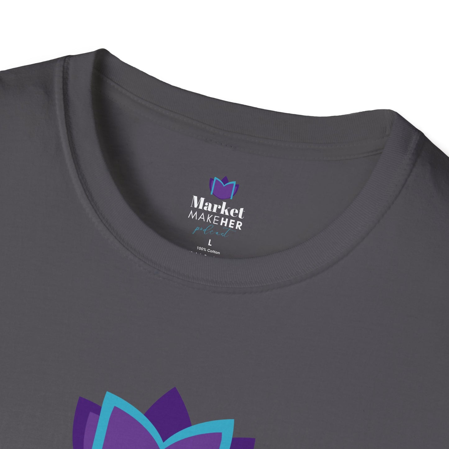 Logo Unisex T-Shirt for Market MakeHER Podcast Fans, Brand Merch, Finance Apparel, Market MakeHer Tee