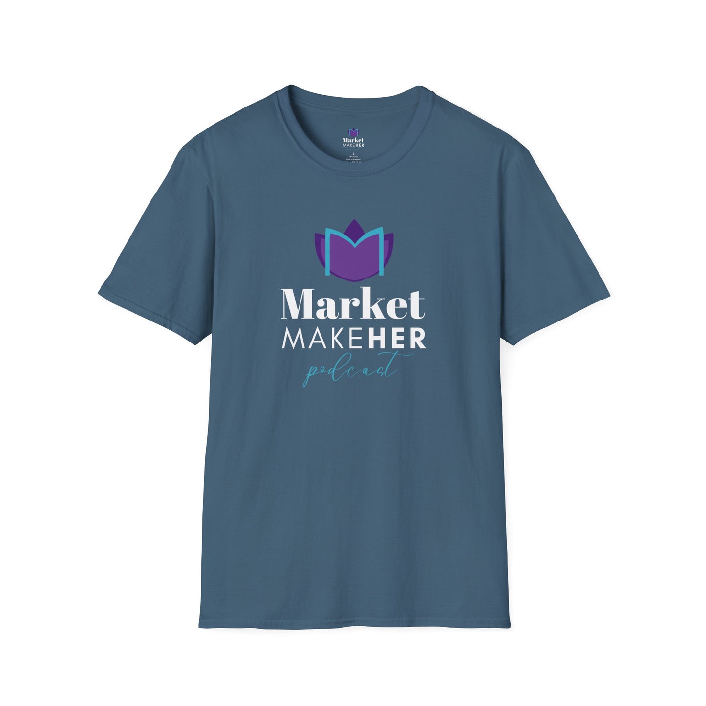 Logo Unisex T-Shirt for Market MakeHER Podcast Fans, Brand Merch, Finance Apparel, Market MakeHer Tee