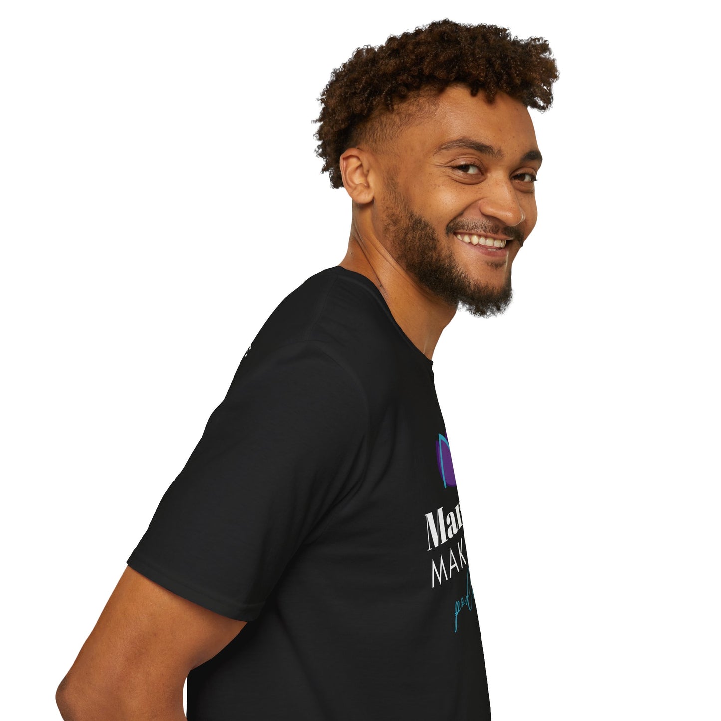 Logo Unisex T-Shirt for Market MakeHER Podcast Fans, Brand Merch, Finance Apparel, Market MakeHer Tee