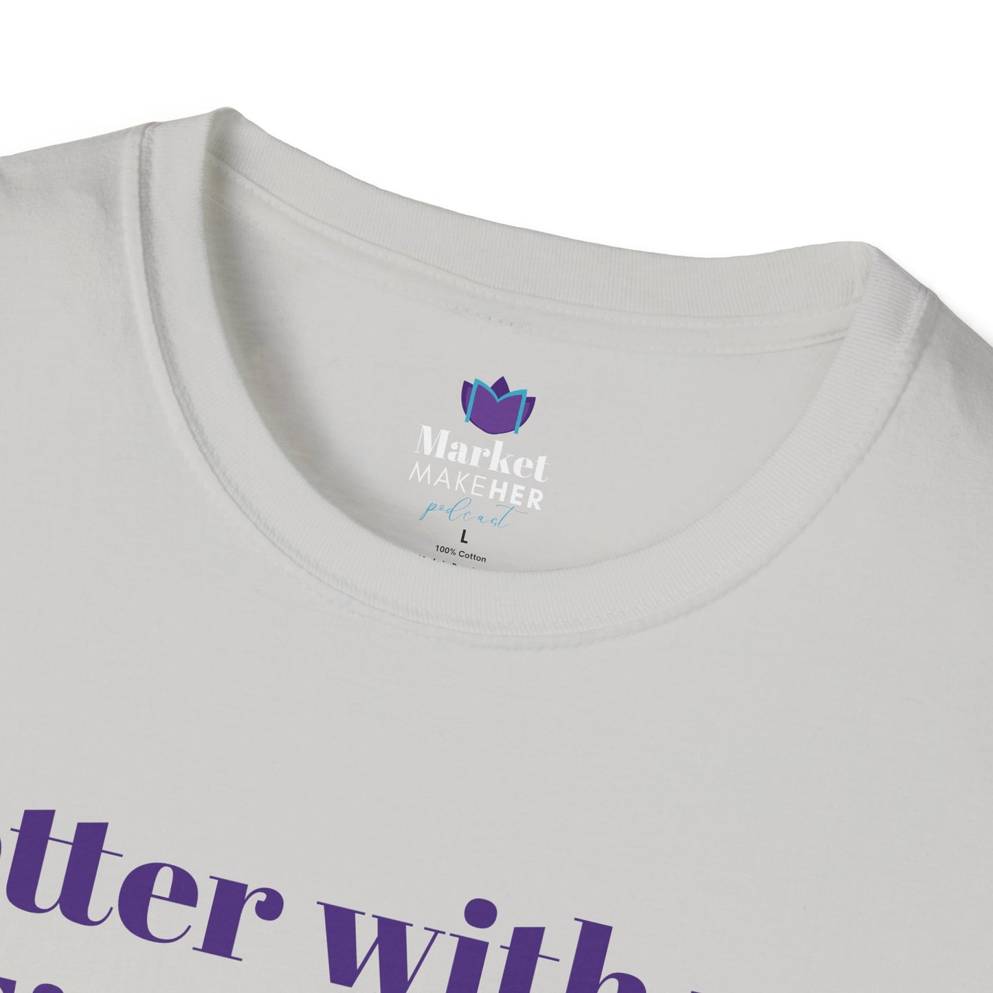 Logo Unisex T-Shirt for Market MakeHER Podcast Fans, Brand Merch, Finance Apparel, Market MakeHer Tee