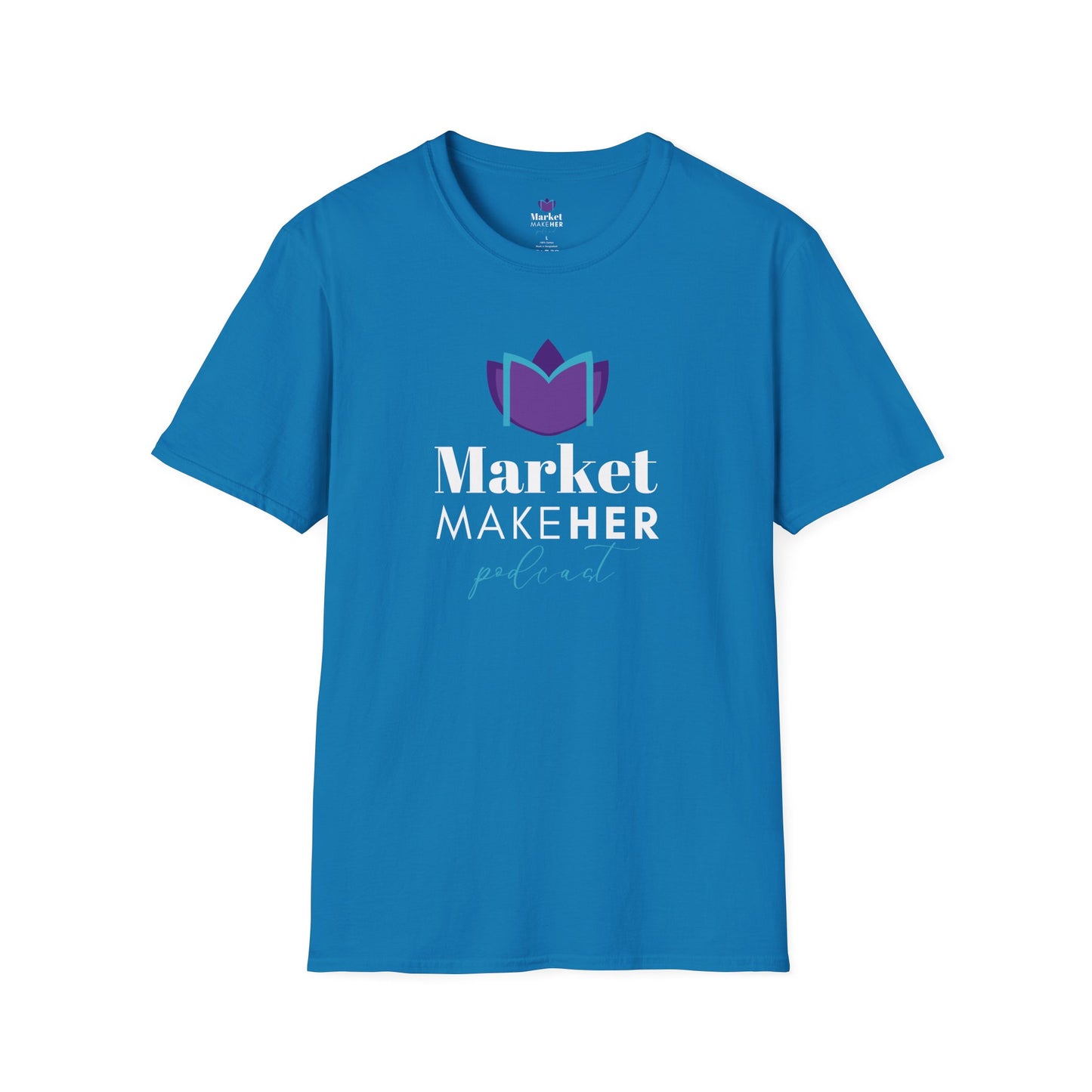 Logo Unisex T-Shirt for Market MakeHER Podcast Fans, Brand Merch, Finance Apparel, Market MakeHer Tee