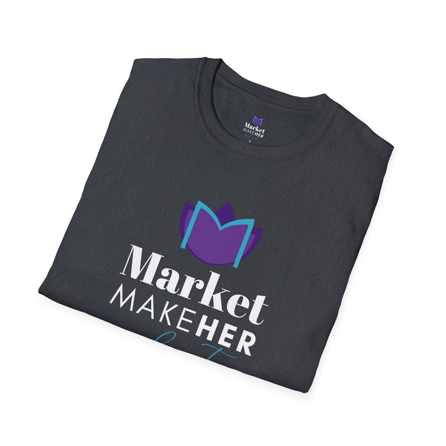 Logo Unisex T-Shirt for Market MakeHER Podcast Fans, Brand Merch, Finance Apparel, Market MakeHer Tee