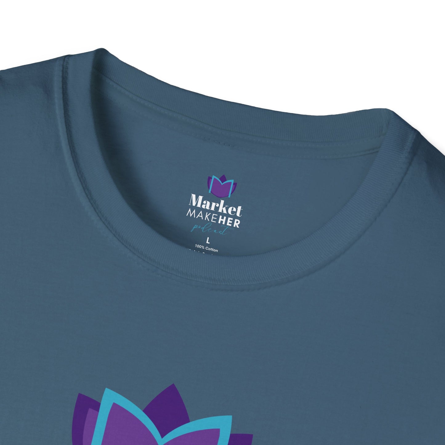 Logo Unisex T-Shirt for Market MakeHER Podcast Fans, Brand Merch, Finance Apparel, Market MakeHer Tee