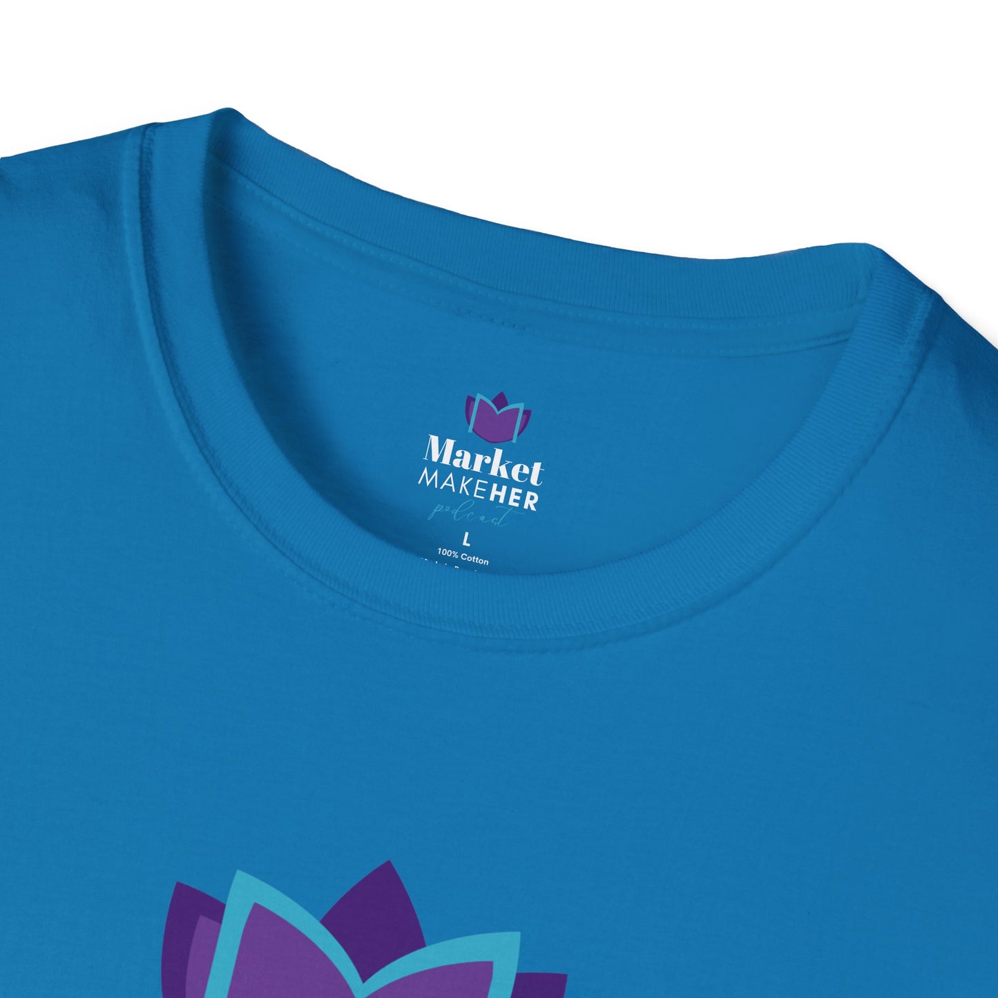 Logo Unisex T-Shirt for Market MakeHER Podcast Fans, Brand Merch, Finance Apparel, Market MakeHer Tee