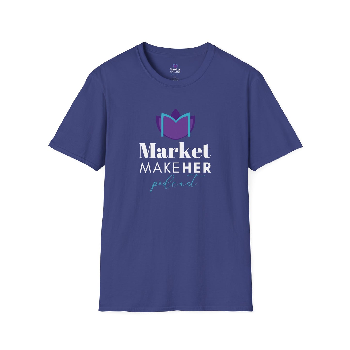Logo Unisex T-Shirt for Market MakeHER Podcast Fans, Brand Merch, Finance Apparel, Market MakeHer Tee