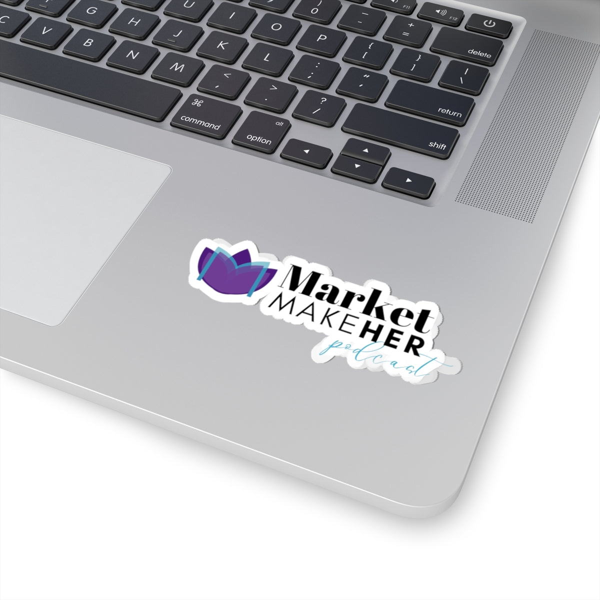 Market MakeHer Logo Sticker – Kiss-Cut Glossy