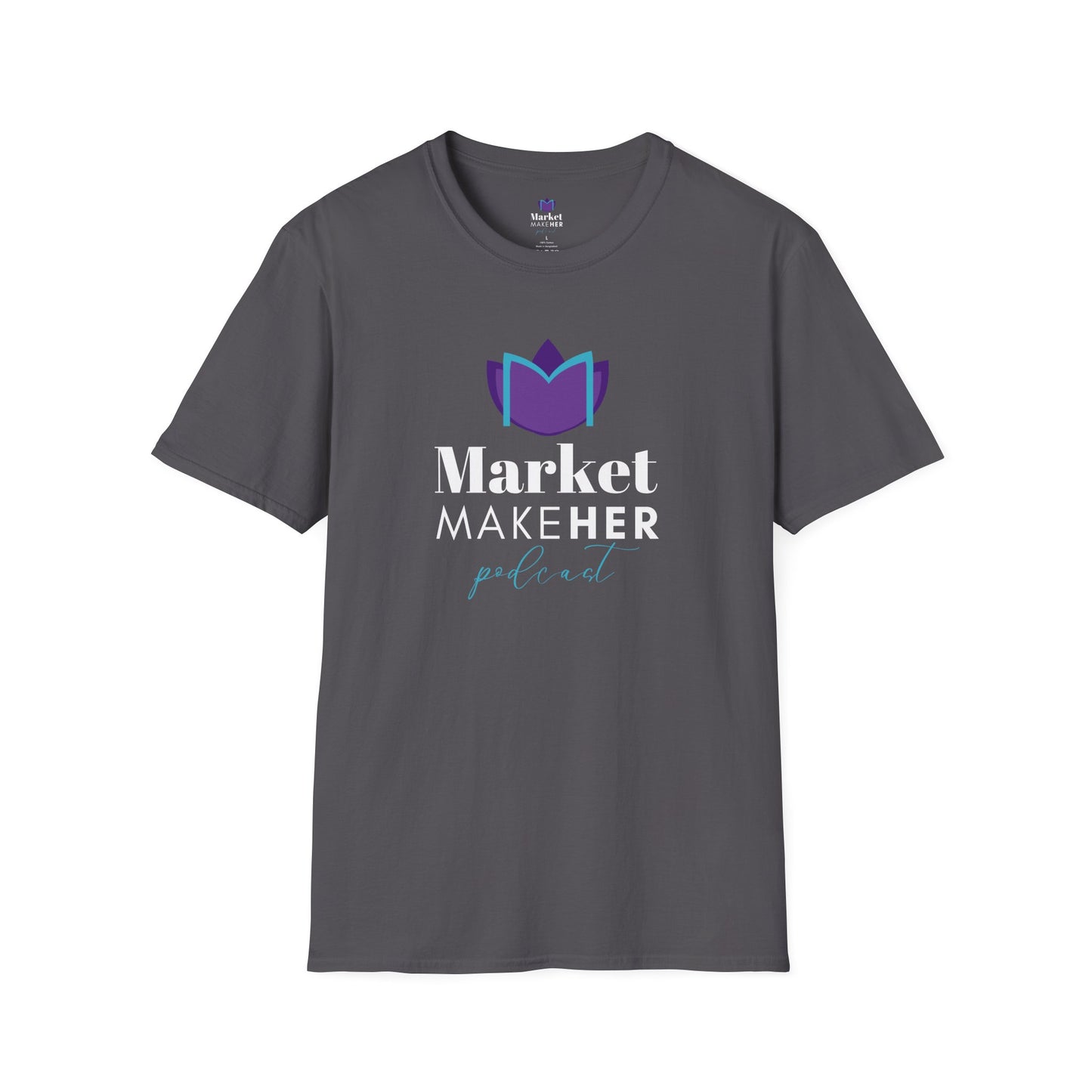 Logo Unisex T-Shirt for Market MakeHER Podcast Fans, Brand Merch, Finance Apparel, Market MakeHer Tee