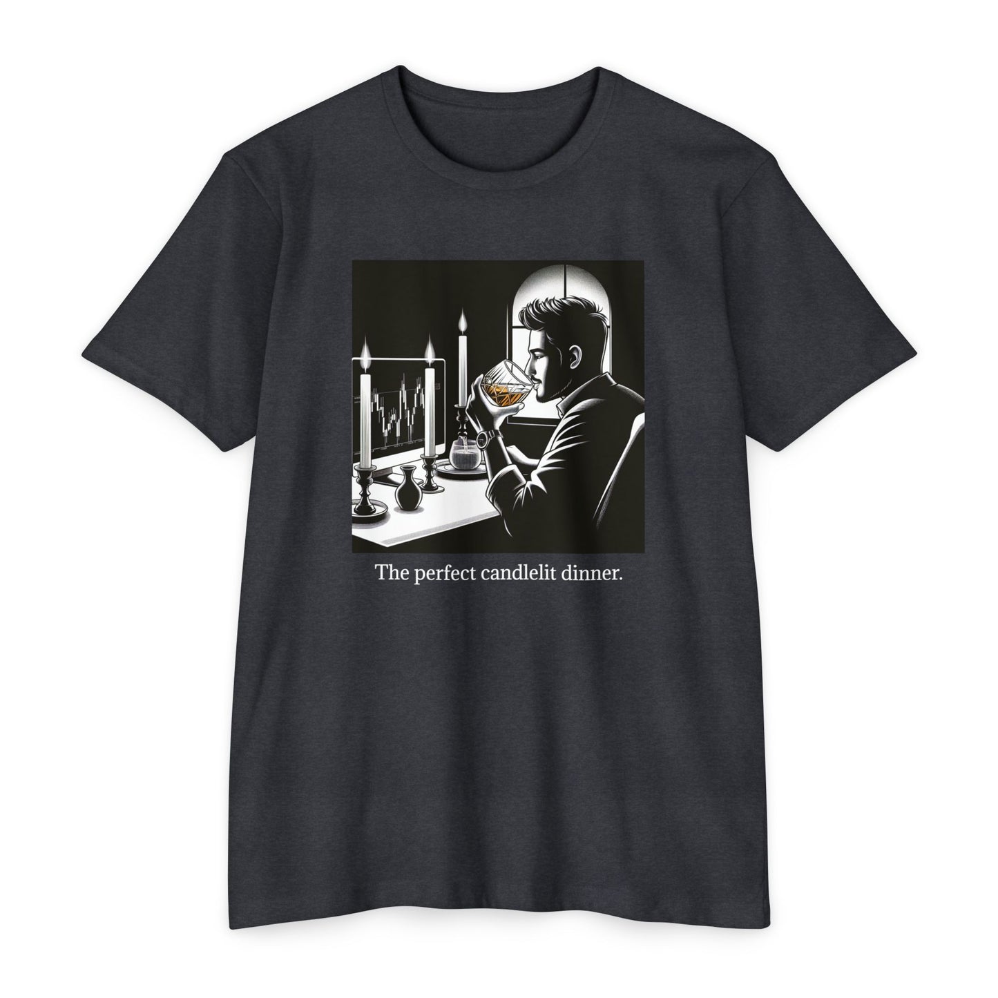 "The Perfect Candlelit Dinner" Men's Version Jersey T-Shirt