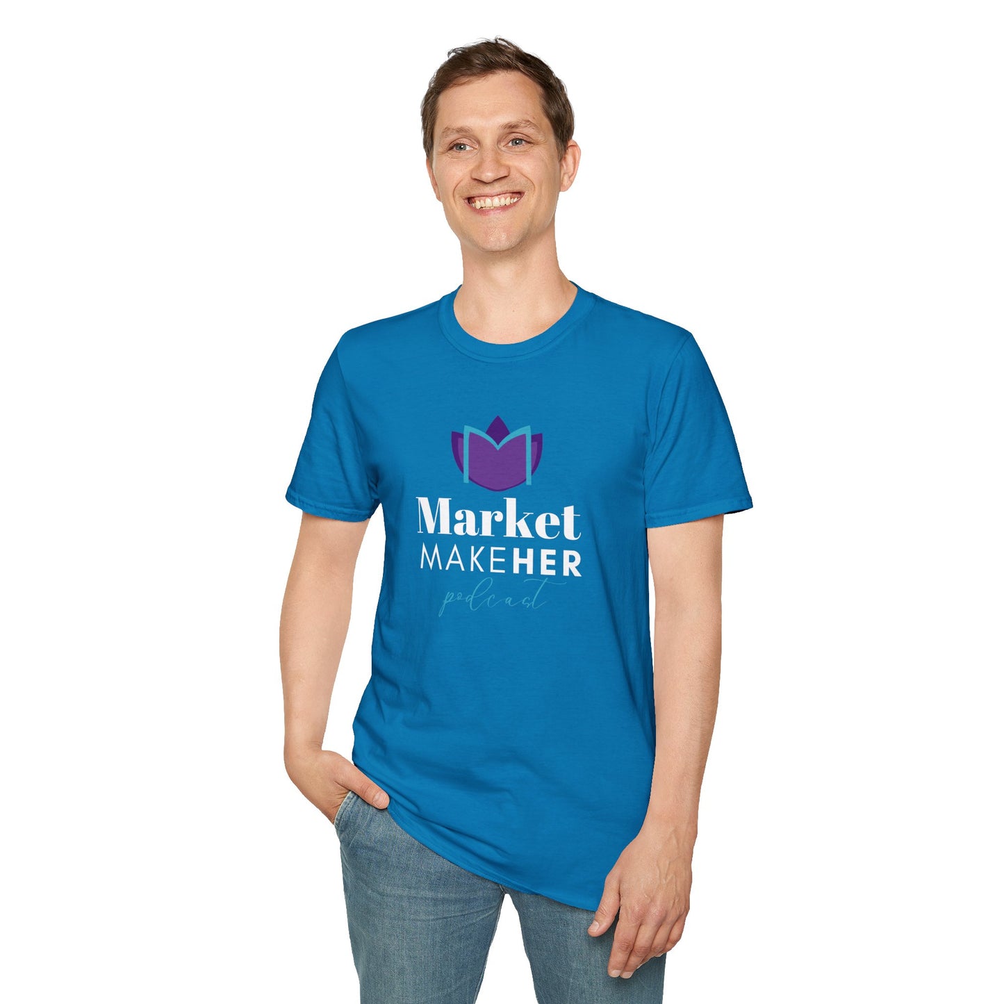 Logo Unisex T-Shirt for Market MakeHER Podcast Fans, Brand Merch, Finance Apparel, Market MakeHer Tee