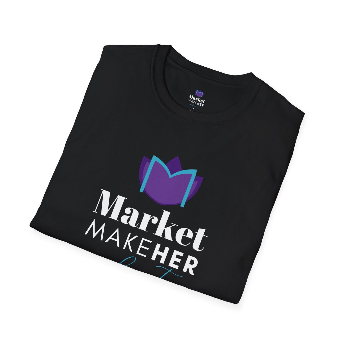 Logo Unisex T-Shirt for Market MakeHER Podcast Fans, Brand Merch, Finance Apparel, Market MakeHer Tee