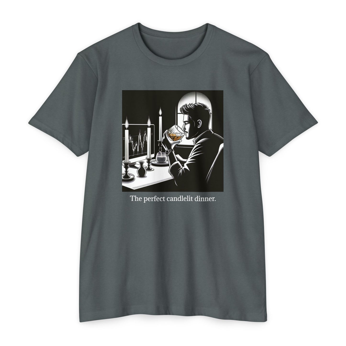 "The Perfect Candlelit Dinner" Men's Version Jersey T-Shirt