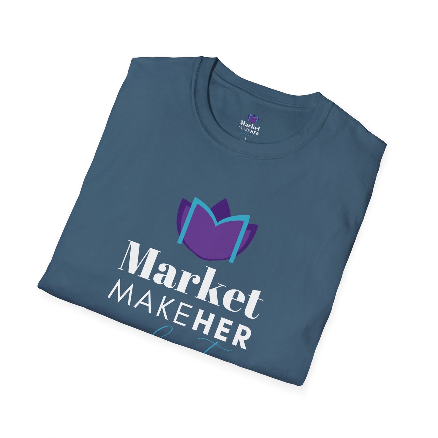 Logo Unisex T-Shirt for Market MakeHER Podcast Fans, Brand Merch, Finance Apparel, Market MakeHer Tee